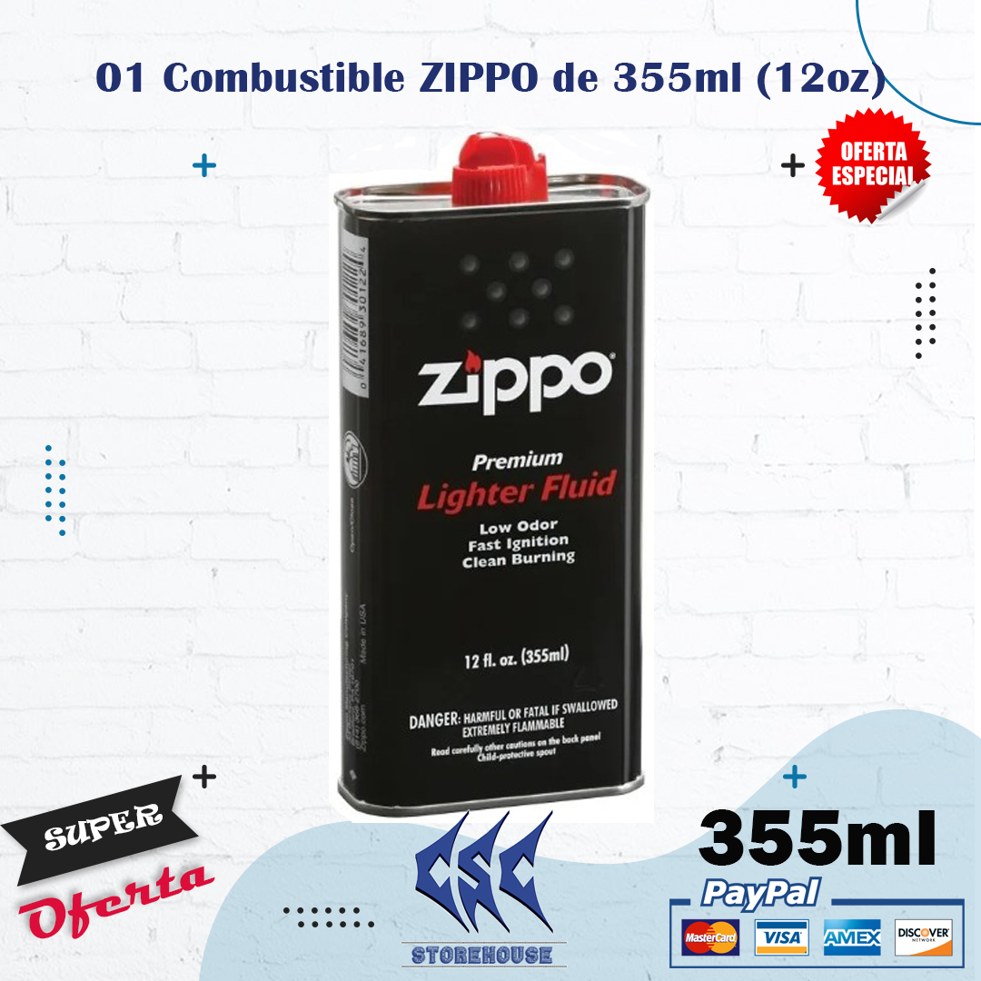 Combustible Gasolina Para Encendedor Zippo 125ml