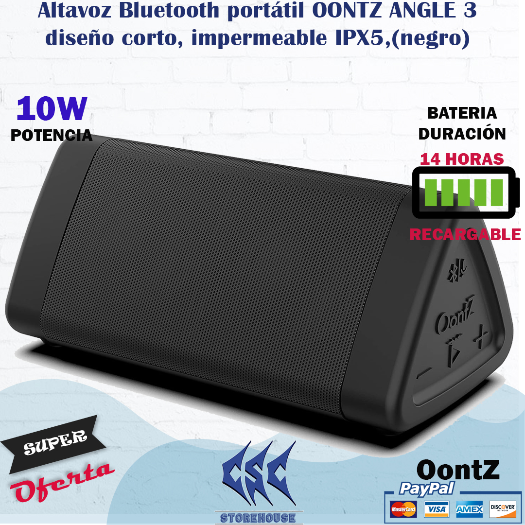 Altavoz Bluetooth portátil OnntZ Angle 3 (Recargable) 3W / IPX5 – CSC  STOREHOUSE